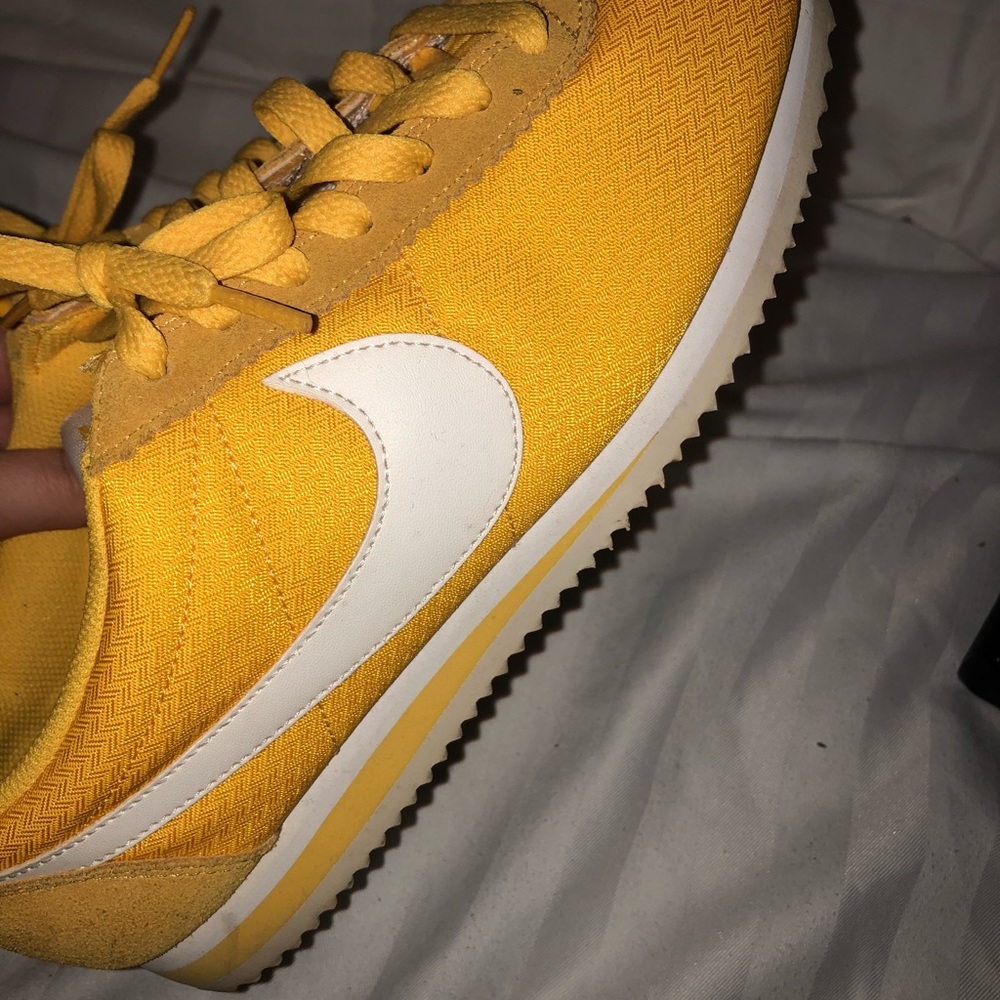 Yellow Nike Cortez